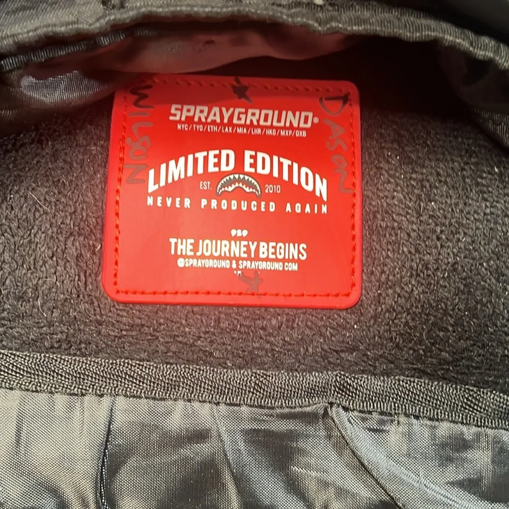 Sprayground Chenille Rainbow Shark Backpack - Picture 17 of 17